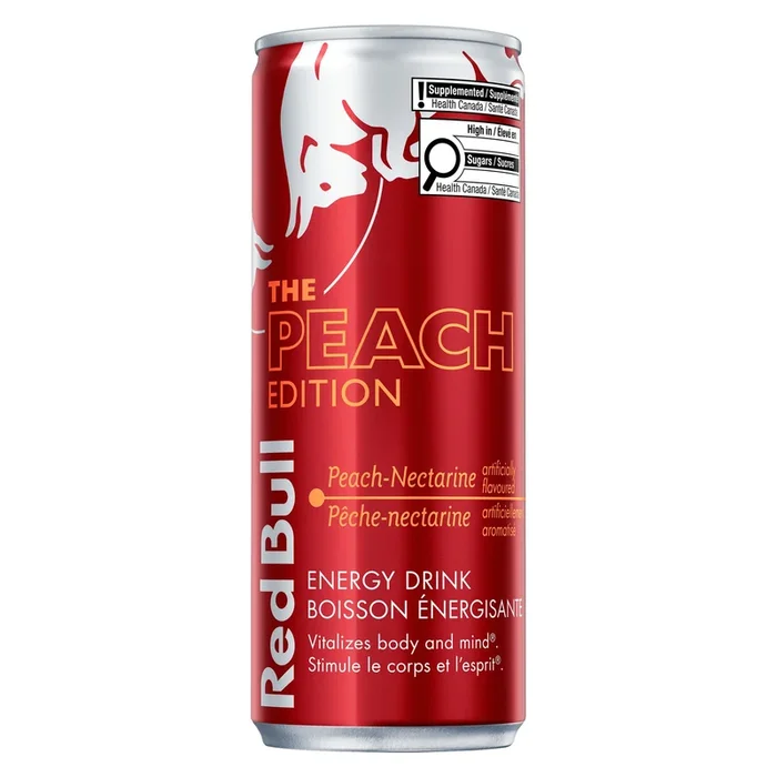 Red Bull The Peach Edition Peach-Nectarine Energy Drink, 250-ml