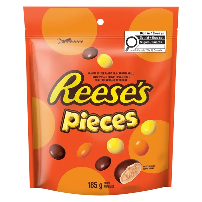Reese’s Pieces Friandise Friandises au Beurre d’Arachides dans un Enrobage Croquant, 185 g