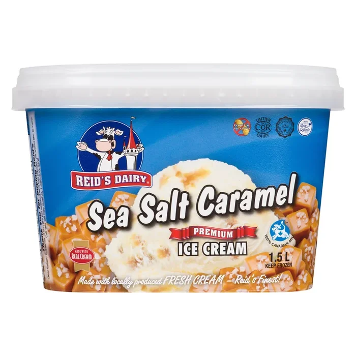 Reid’s Dairy Sea Salt Caramel Premium Ice Cream, 1.5-L