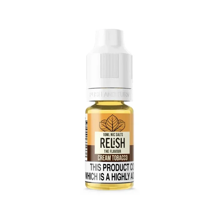 Relish Cream Tobacco 10ml Nic Salt
