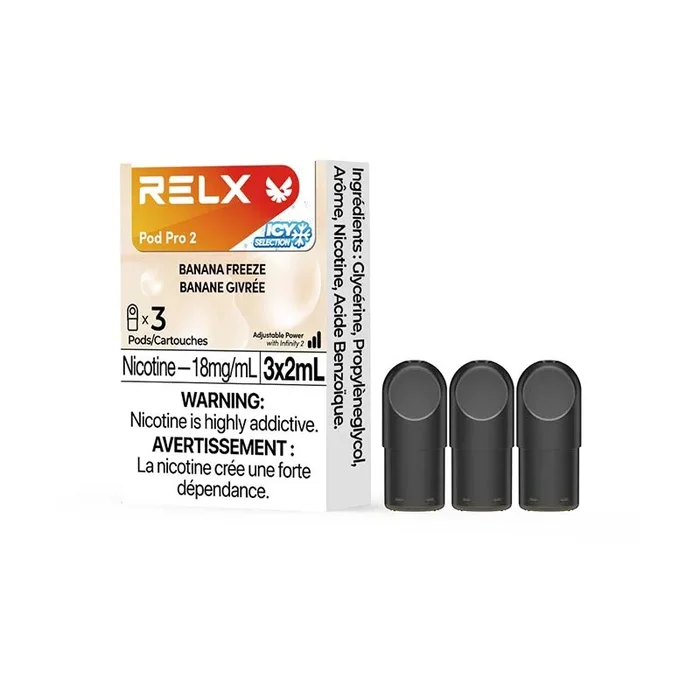 RELX Pod Pro 2 – Banana Freeze (3 pack) (ON)