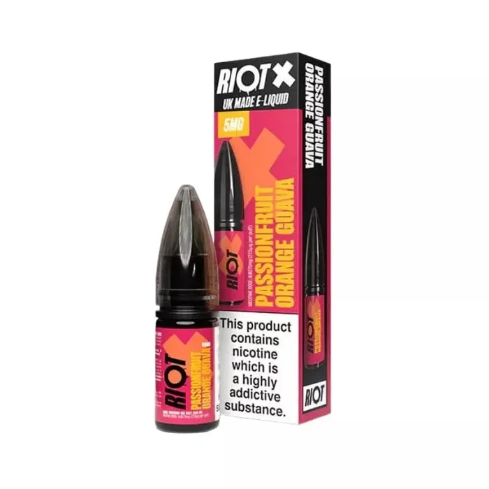 Riot X Passionfruit Orange Guava Nic Salt 10ml