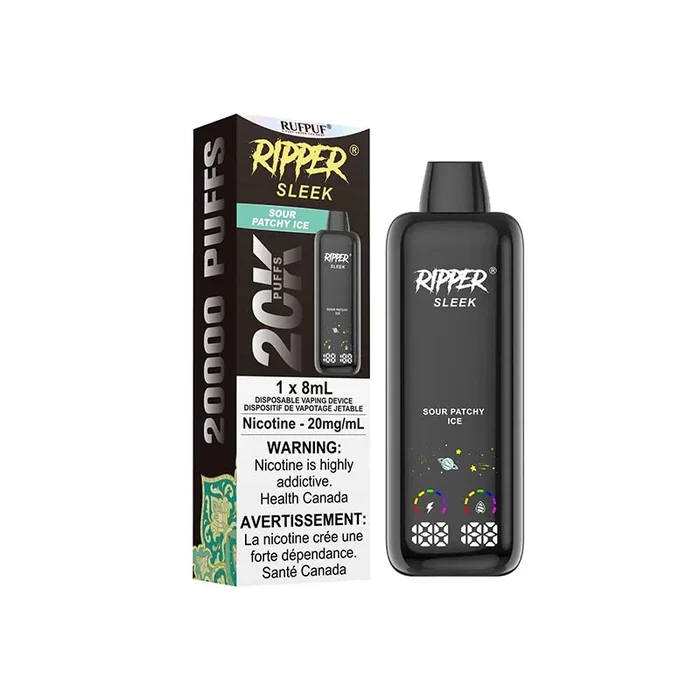 Ripper Sleek 20K Disposable – Sour Patchy Ice