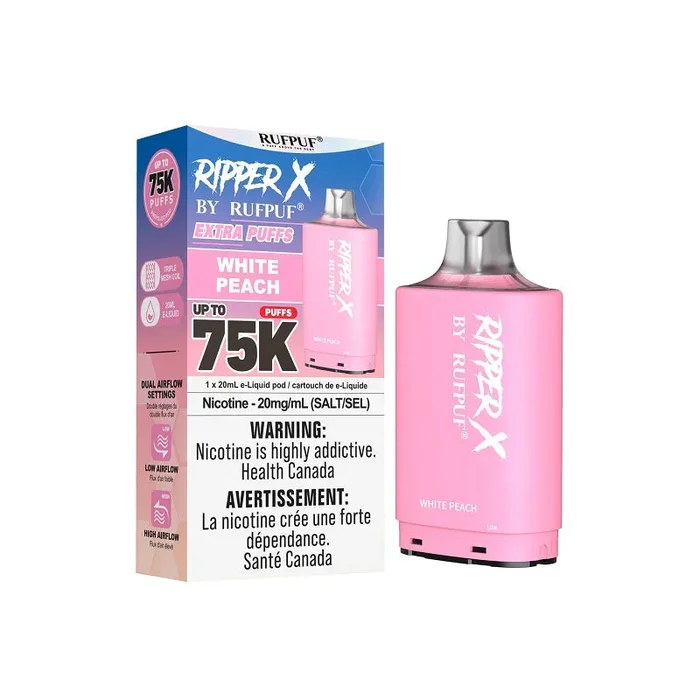 Ripper X Pod by Rufpuf 75K – White Peach (ON)