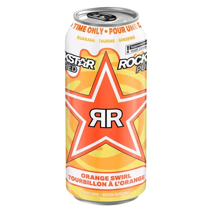 Rockstar Punched Energy Drink Orange Swirl, 473 ml