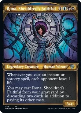 Rona, Sheoldred’s Faithful (Textured Foil) (356) (DMU)