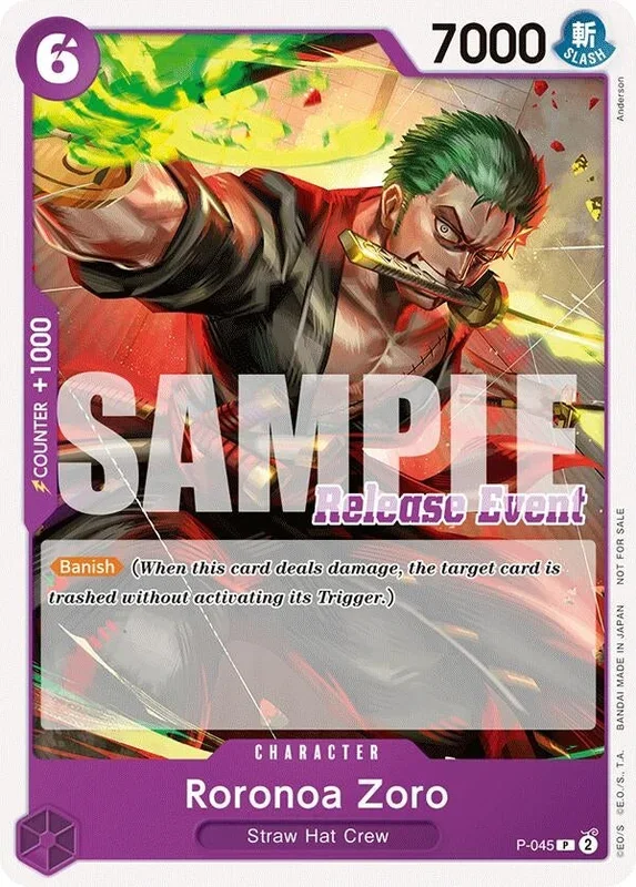 Roronoa Zoro (ST15 – ST20 Release Event Pack) (P-045) (OP-PR)