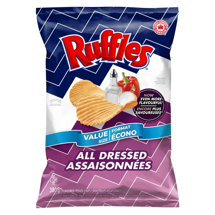 Ruffles All Dressed Chips, 380 g