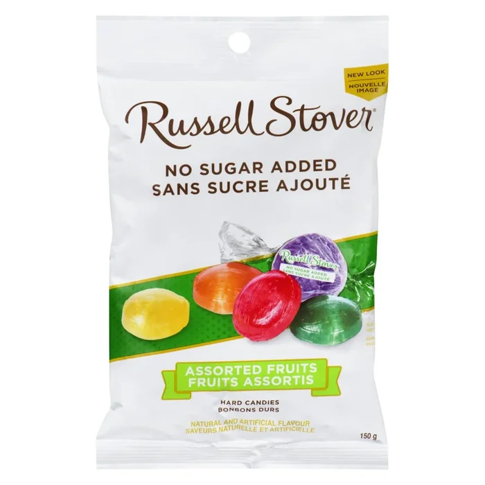 Russell Stover No Sugar Added Assorted Fruit Candies, 150g