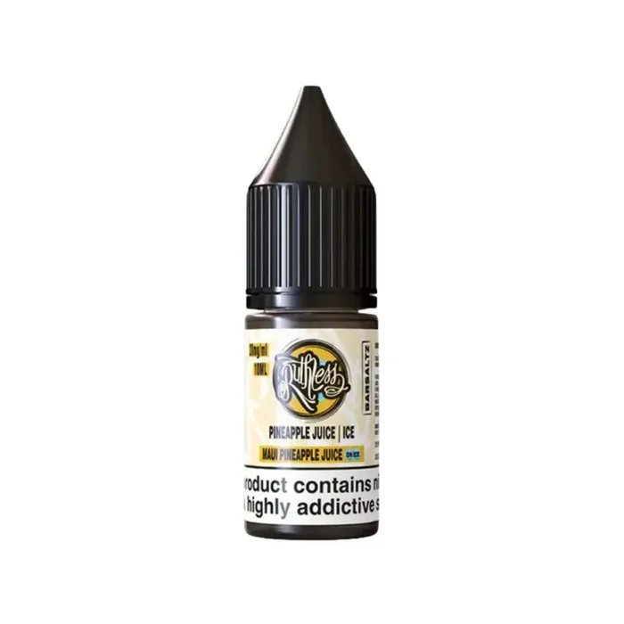 Ruthless Bar Saltz Maui Pineapple Juice On Ice 10ml Nic Salt E-liquid