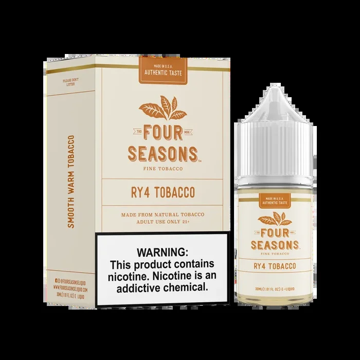 RY4 Tobacco by Four Seasons Free Base Series 30ML