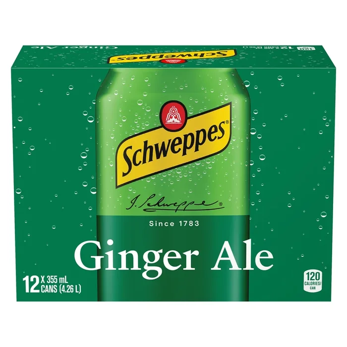 SCHWEPPES Ginger Ale, 12-Pack, 355 ml
