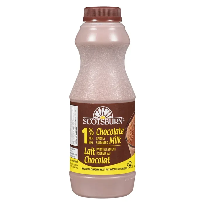 Scotsburn Partly Skimmed Chocolate Milk 1 % M.F., 500-ml