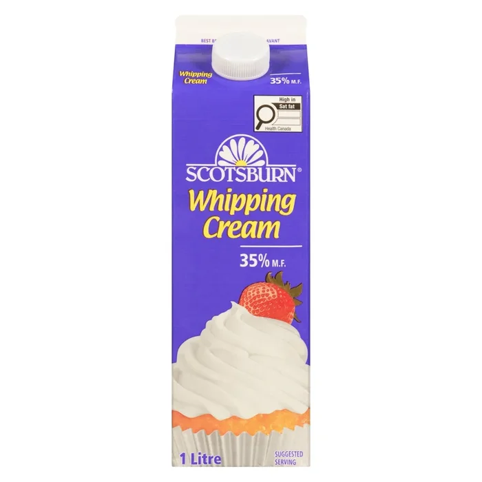 Scotsburn Whipping Cream 35% M.F., 1 L
