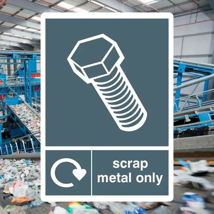 Scrap Metal Only Recycling Sign