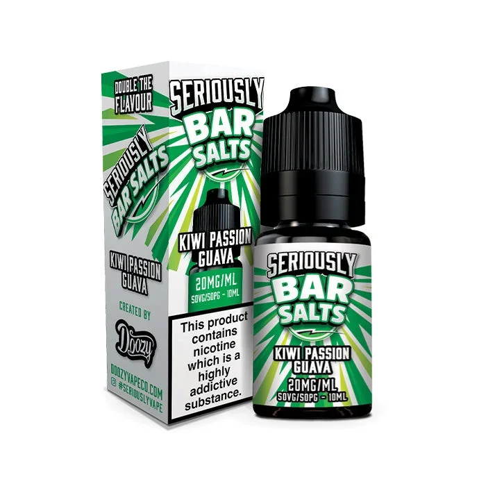 Seriously Bar Salts Kiwi Passion Guava 10ml Nic Salt E-Liquid