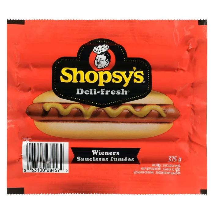 Shopsy’s Deli-Fresh Wieners, 375g