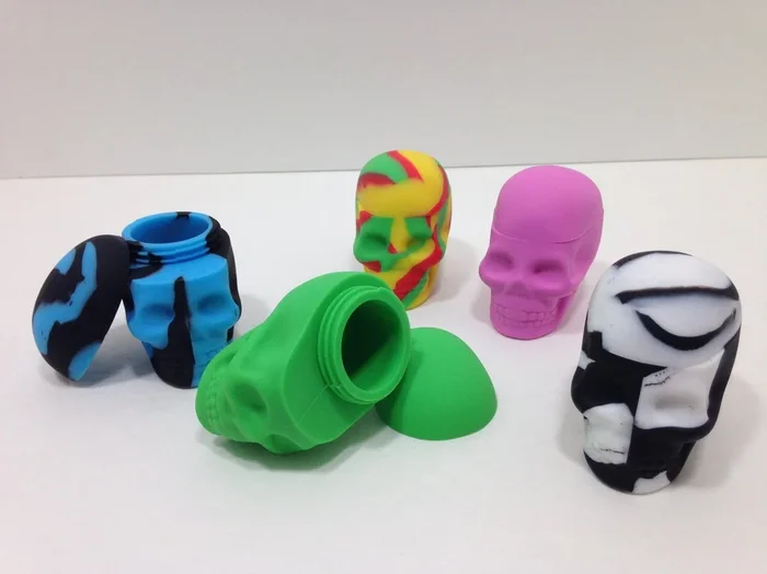 Silicon Skull Container