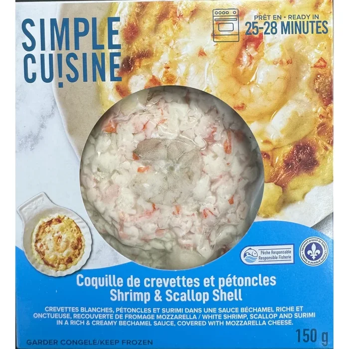 Simple Cu!sine Shrimp & Scallop Shell, 150 g