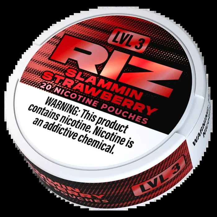 Slammin Strawberry – Riz Nicotine Pouches