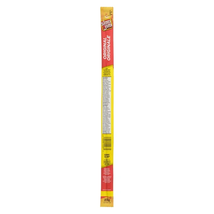 Slim Jim Spicy Sausage Snack Original, 27.5-g
