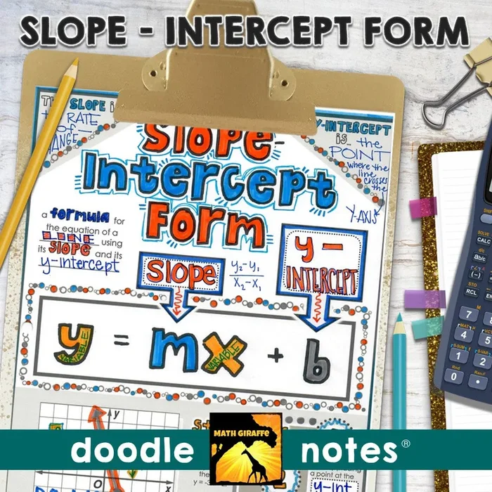 Slope-Intercept Form Doodle Notes
