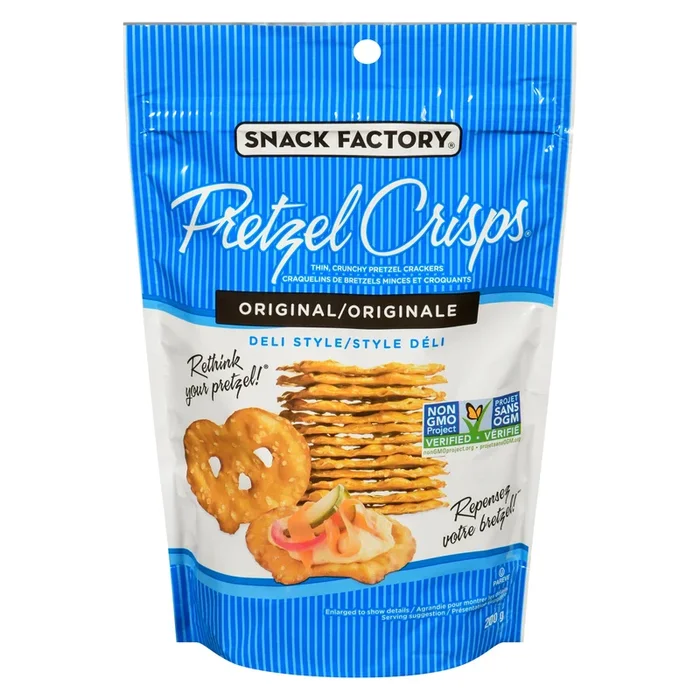 Snack Factory Pretzel Crisps Original Deli Style, 200 g