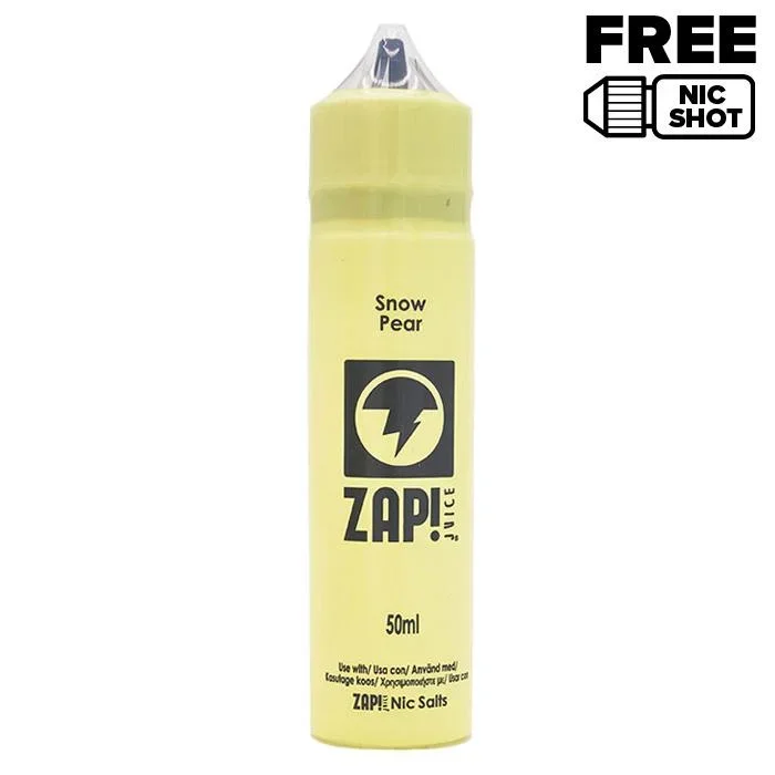 Snow Pear 50ml Shortfill E-Liquid by Zap!