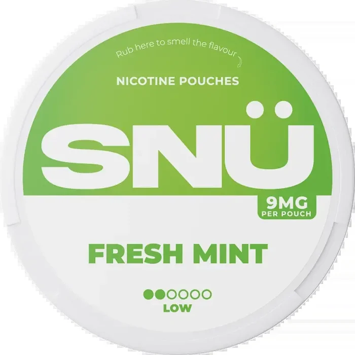 SNÜ Fresh Mint Nicotine Pouches By Bar Juice