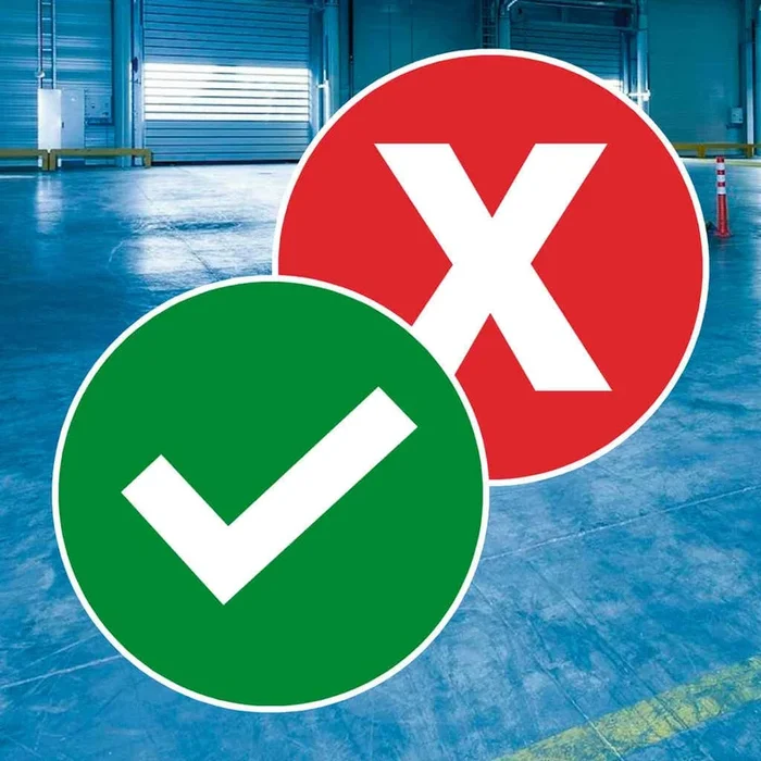 Social Distancing Seat Tick and Cross Stickers Pack