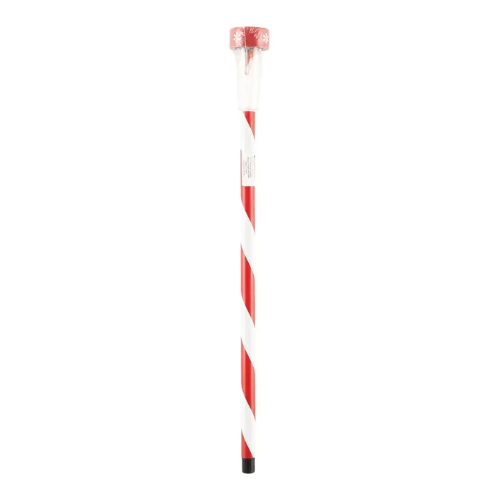 Solar Candy Cane Stake Light, 27-in.