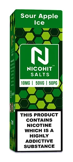 Sour Apple Ice Nic Salt E liquid by Nicohit