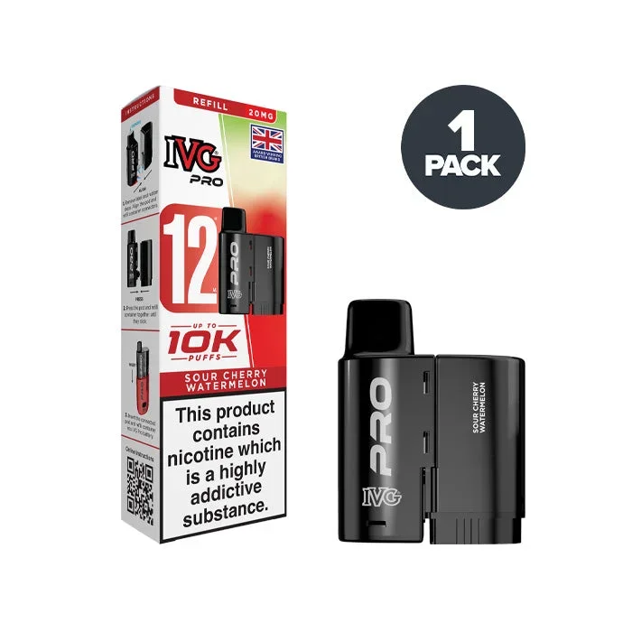 Sour Cherry Watermelon IVG Pro 12 Refill Pack