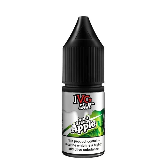 Sour Green Apple 10ml Nic Salt E-Liquid by IVG