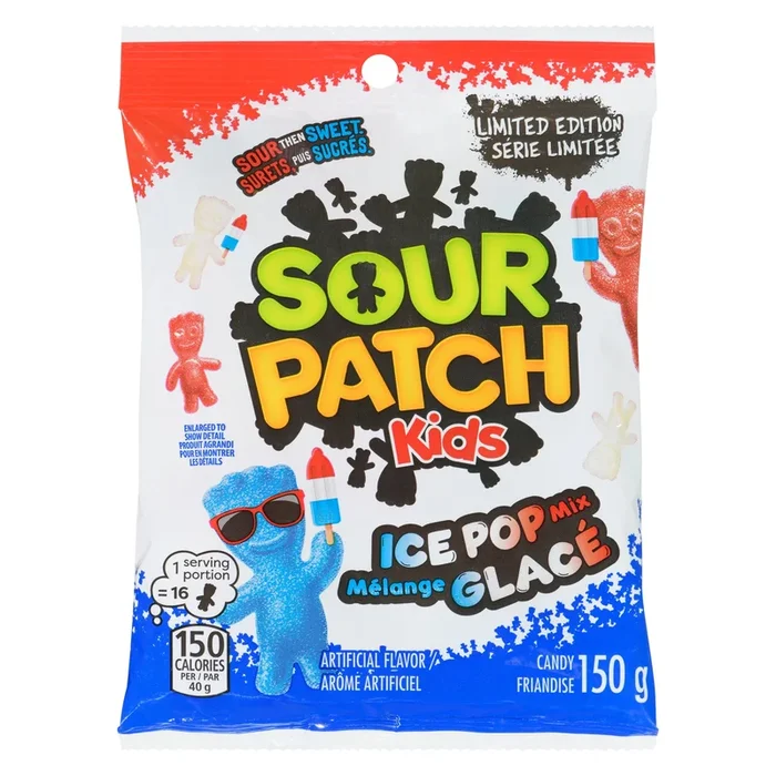 Sour Patch Kids Candy Ice Pop Mix, 150 g
