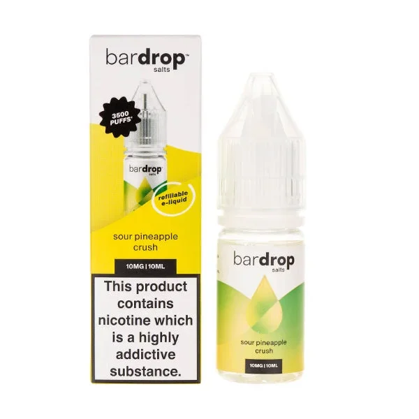 Sour Pineapple Crush Nic Salt E-Liquid by Bar Drop