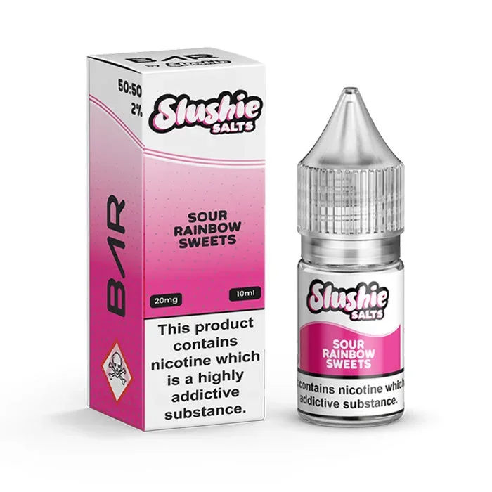 Sour Rainbow Sweets Nic Salt E-Liquid by Slushie Salts BAR