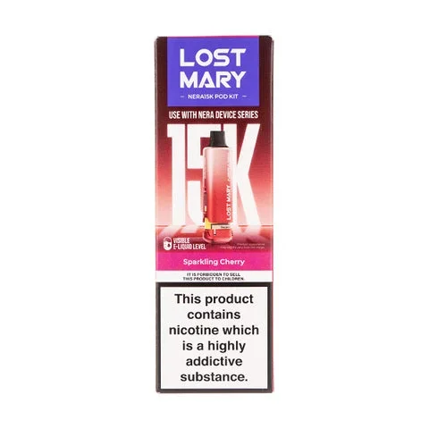 Sparkling Cherry Nera 15k Prefilled Pod + Refill by Lost Mary