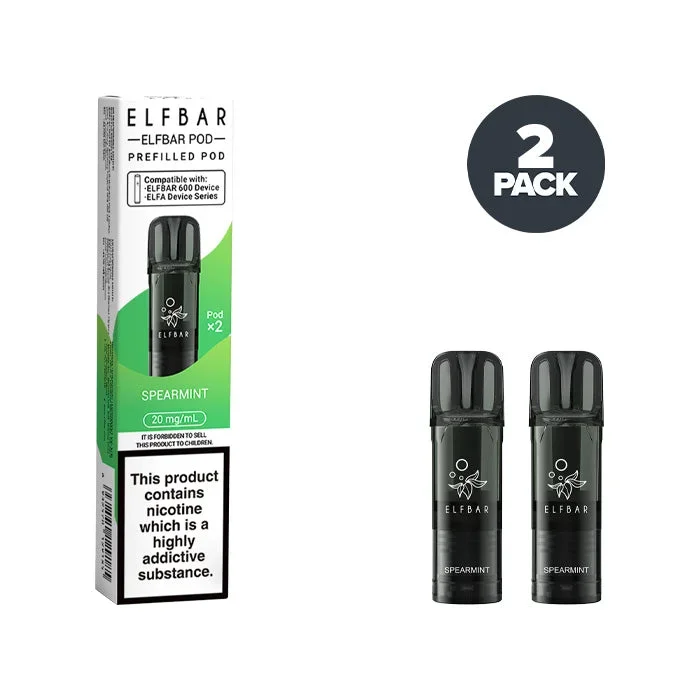 Spearmint Elf Bar 600 Prefilled Pods