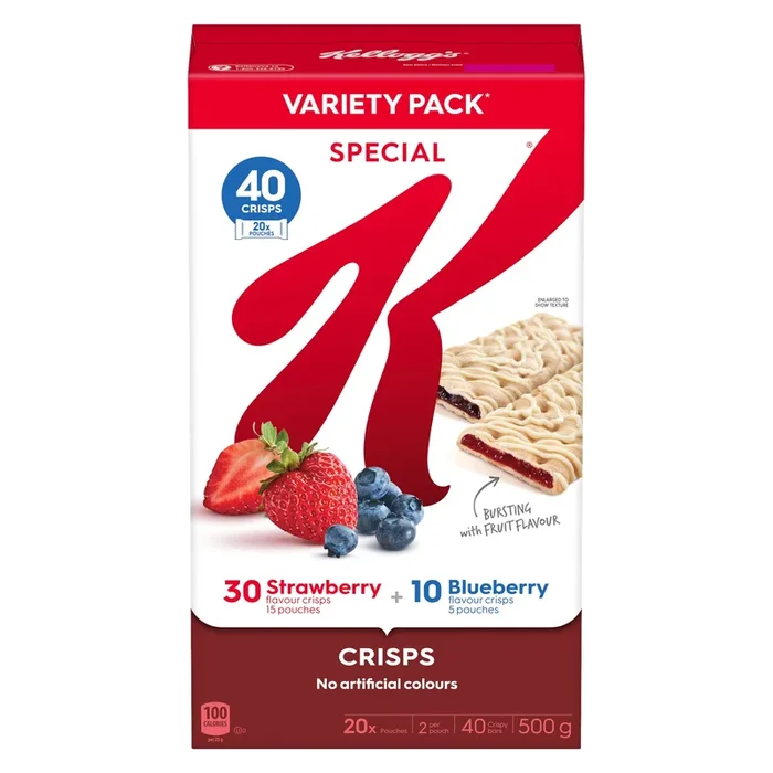 Special K Barres Croquantes Assortiment, emb. de 40, 500 g