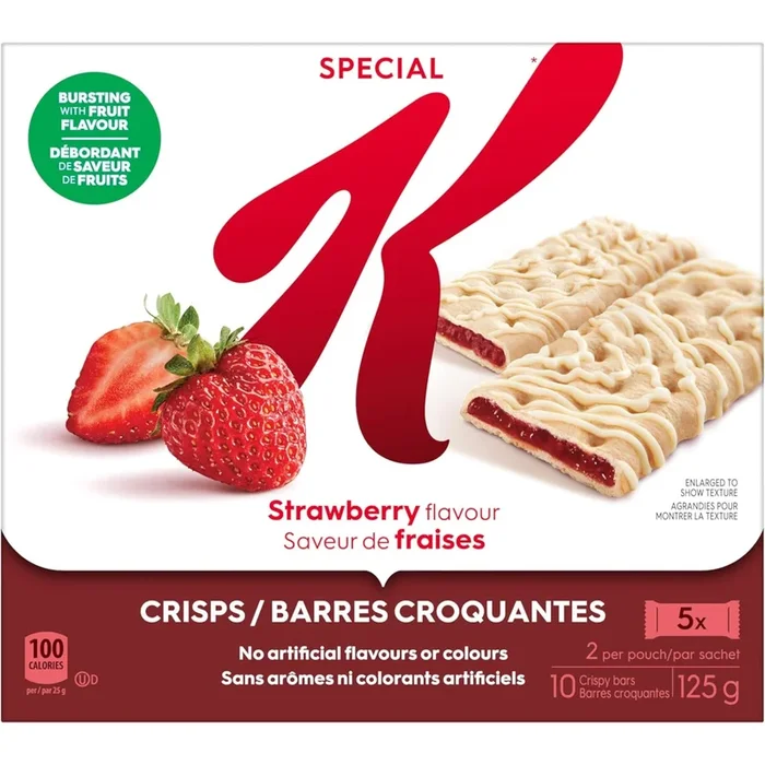 Special K Crisps Strawberry Flavour, 10-Pack, 125 g