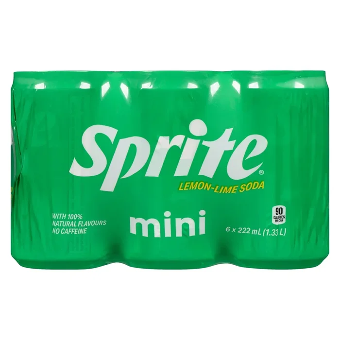 Sprite Lemon Lime Soda, 6-Pack, 222-ml