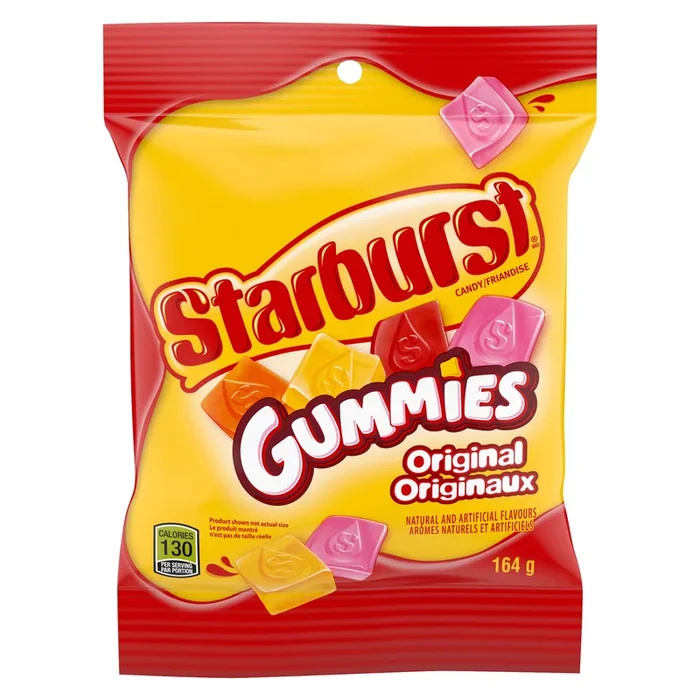 Starburst Friandise Gummies Originaux, 164-g