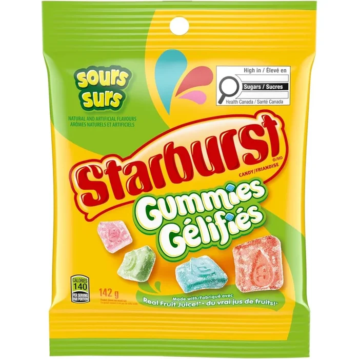 Starburst Sour Gummies, 142 g