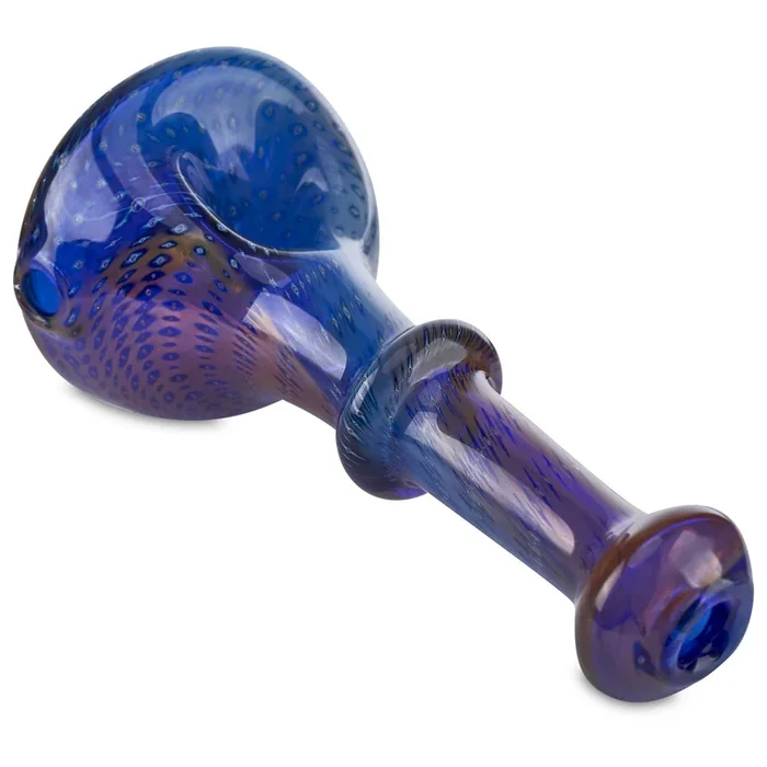 Steve Sizelove Free Standing Hand Pipe – Cobalt Blue/Purple