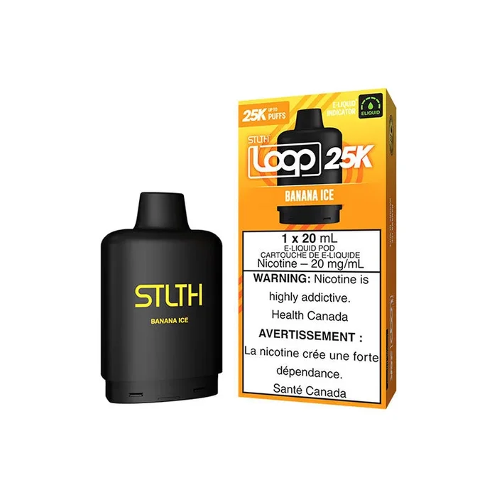 STLTH LOOP 25K Pod Pack – Banana Ice (ON)