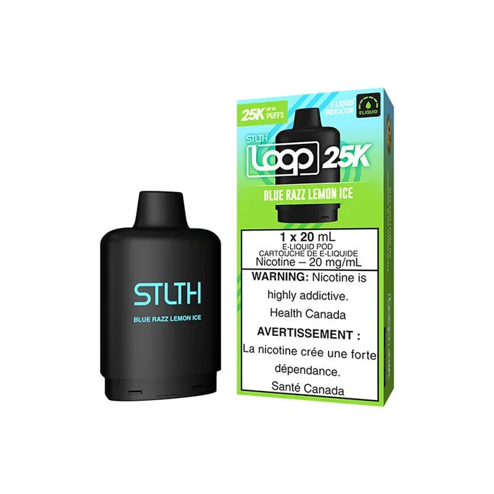 STLTH LOOP 25K Pod Pack – Blue Razz Lemon Ice (FED)