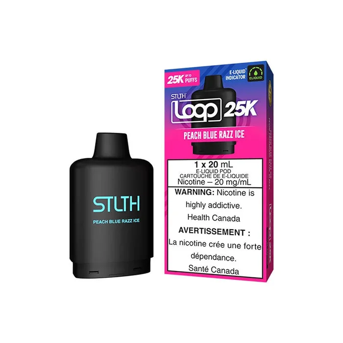 STLTH LOOP 25K Pod Pack – Peach Blue Razz Ice (MB)
