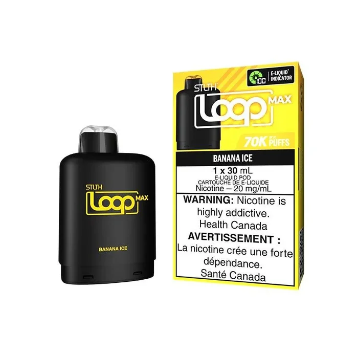 STLTH LOOP MAX Pod Pack – Banana Ice (ON)