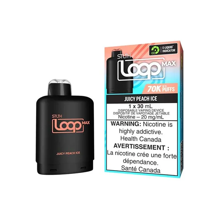 STLTH LOOP MAX Pod Pack – Juicy Peach Ice (ON)